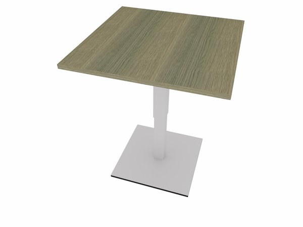 Schreibtisch REISS NOVO 800x800 / H680-1120 mm quadratische Tischplatte
